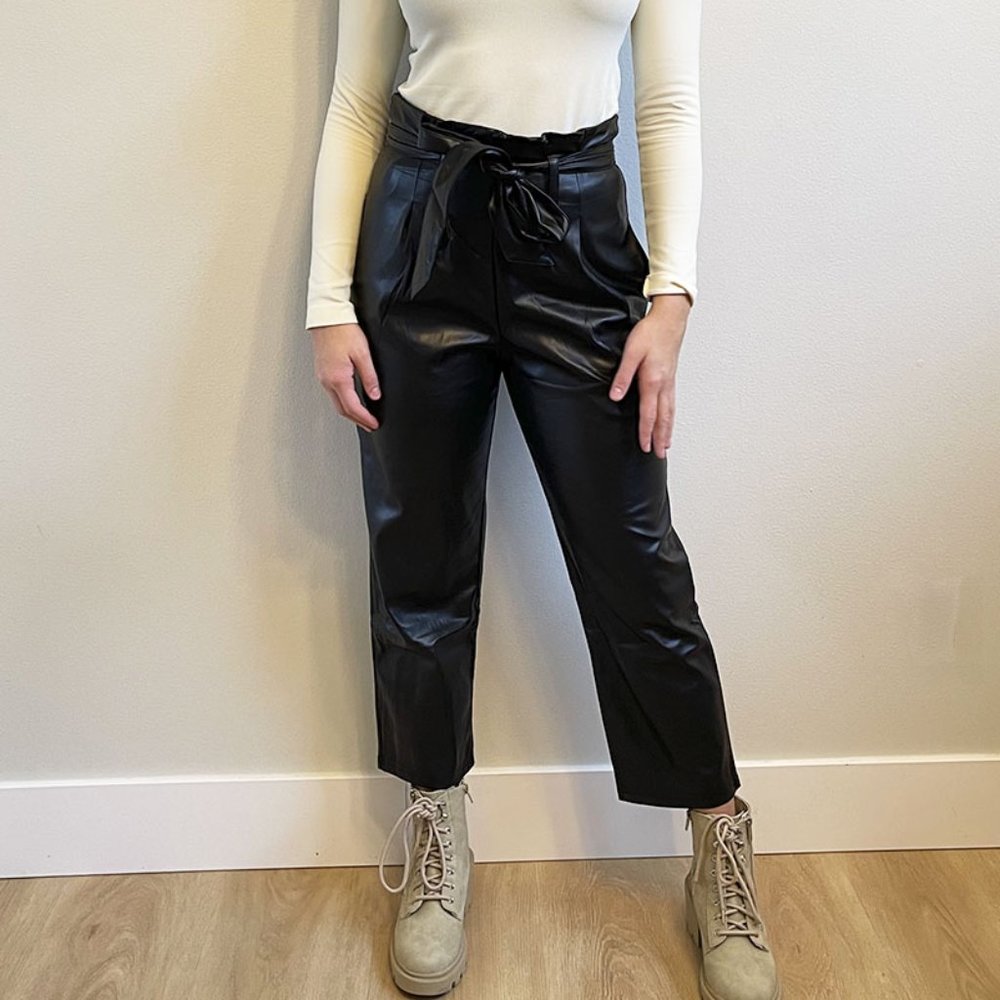 Black Leather Pants